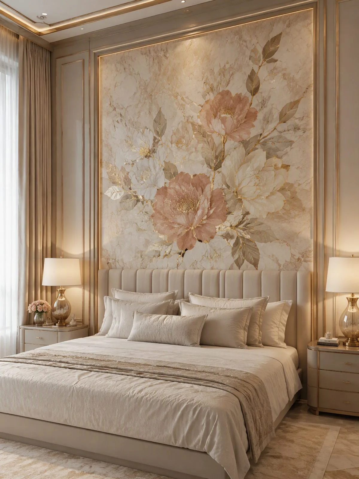Marble marquetry by Art Inlay