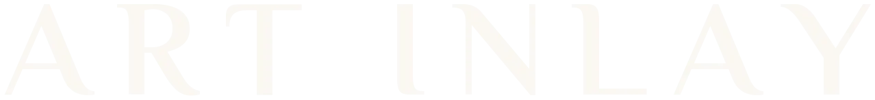 Elegant typography for custom stone inlay and luxury marble flooring design in cream tones.