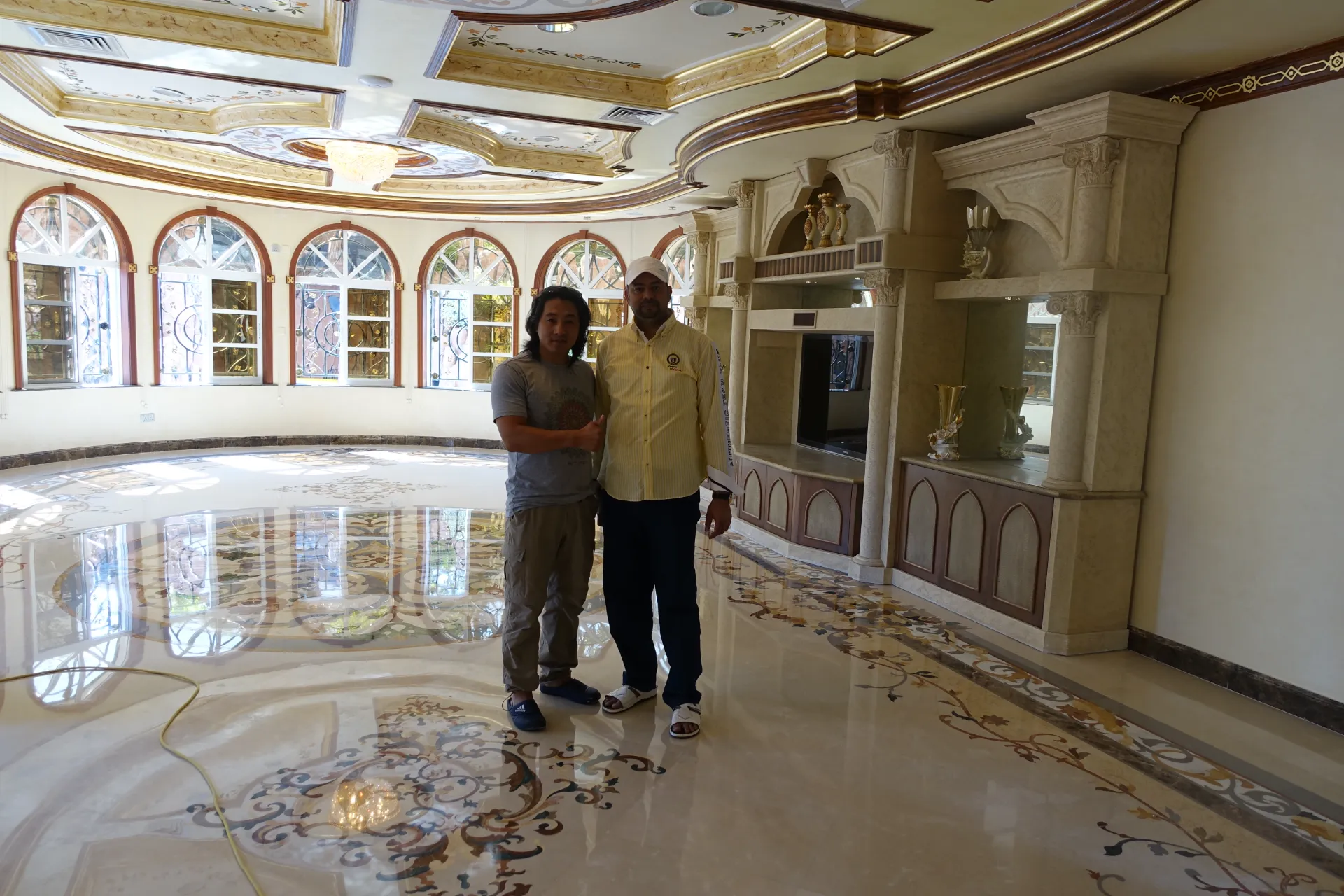 custom waterjet marble medallions pricing hotel lobby