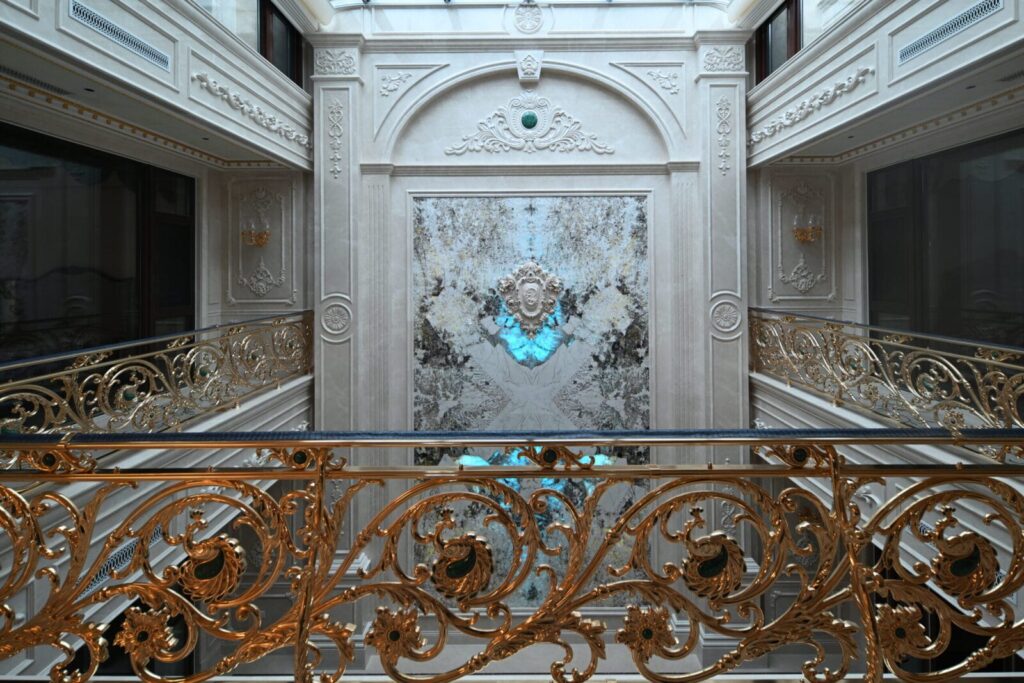 Private Classical Residence, Beijing — bespoke marble inlay by Art Inlay