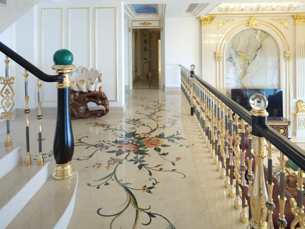 Private Villa, Chongqing — bespoke marble inlay by Art Inlay