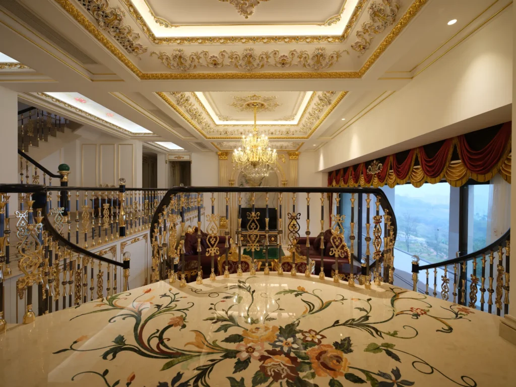 Private Villa, Chongqing — bespoke marble inlay by Art Inlay