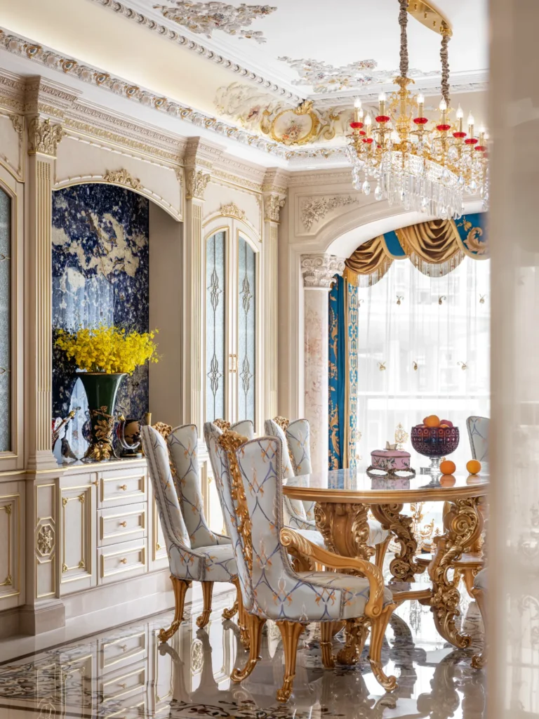Palace-Scale Villa, Dongguan — bespoke marble inlay by Art Inlay