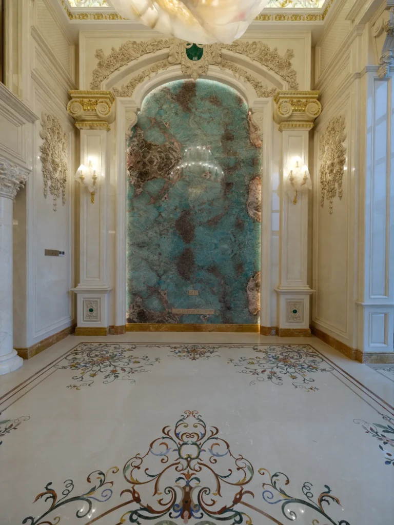 Private Villa, Foshan — bespoke marble inlay by Art Inlay