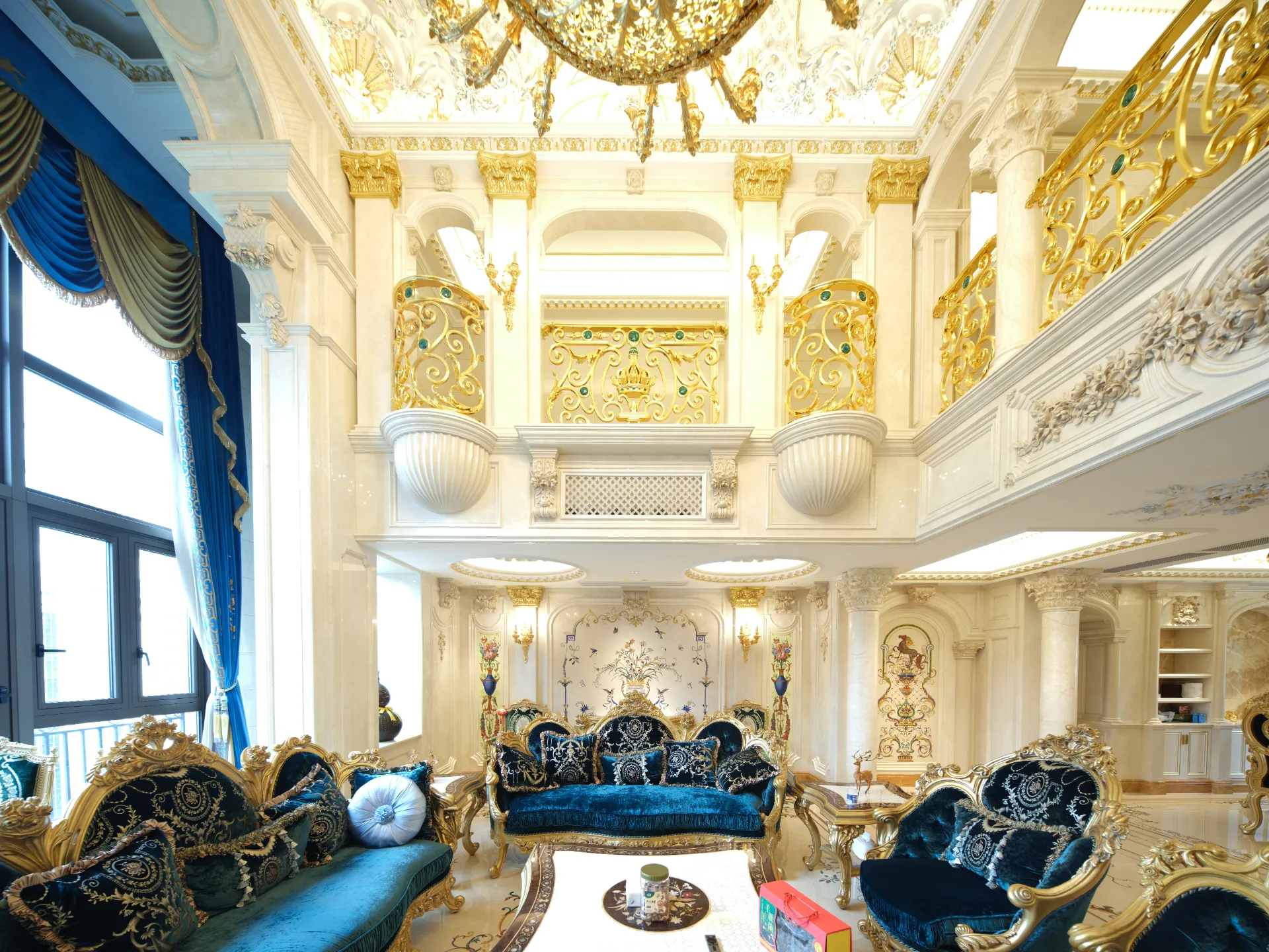 Private Villa, Foshan — bespoke marble inlay by Art Inlay