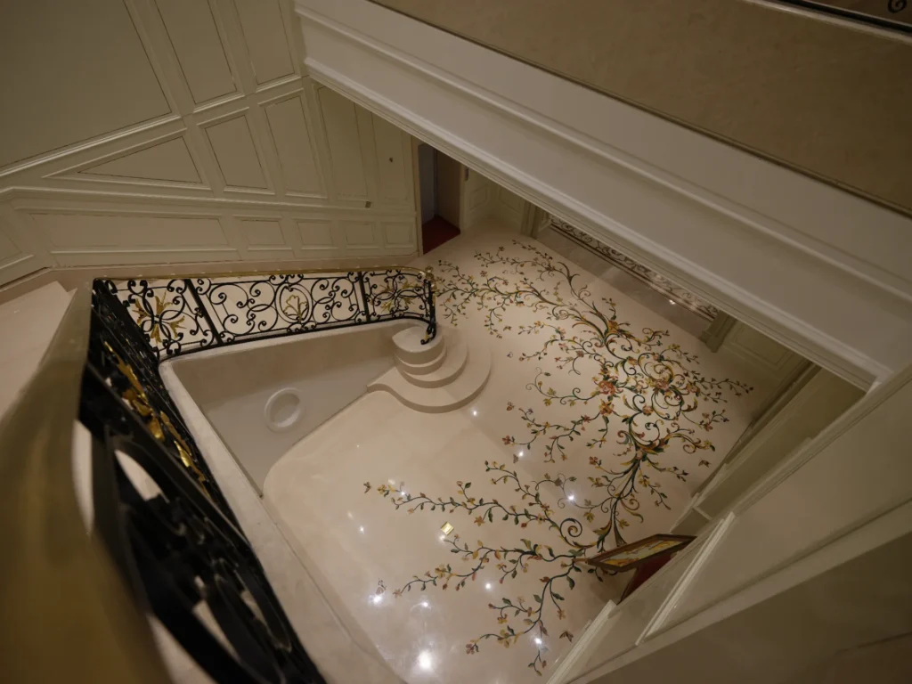 Private Villa, Harbin — bespoke marble inlay by Art Inlay