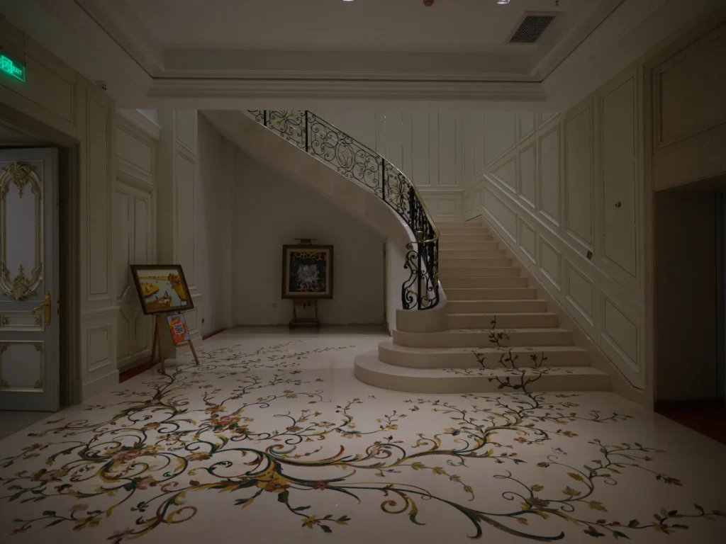 Private Villa, Harbin — bespoke marble inlay by Art Inlay
