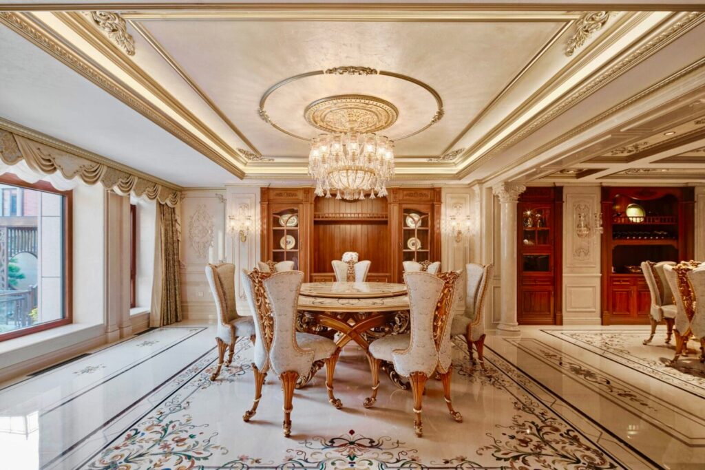 Grand Private Villa, Jiangsu — bespoke marble inlay by Art Inlay