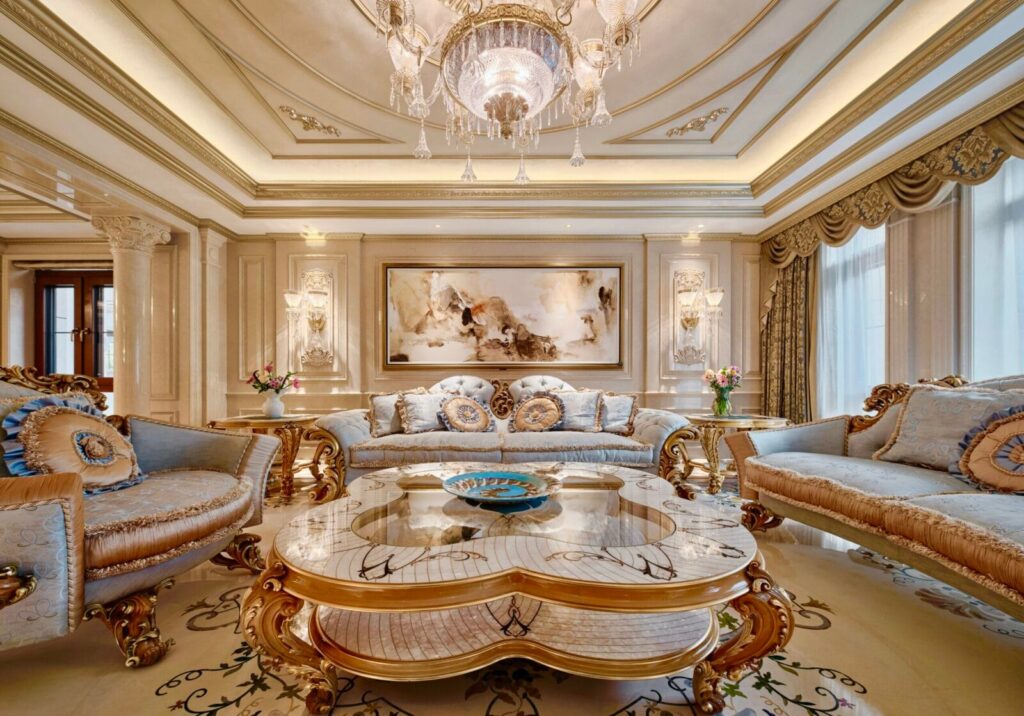 Grand Private Villa, Jiangsu — bespoke marble inlay by Art Inlay