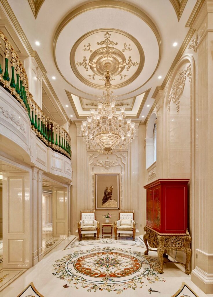 Grand Private Villa, Jiangsu — bespoke marble inlay by Art Inlay