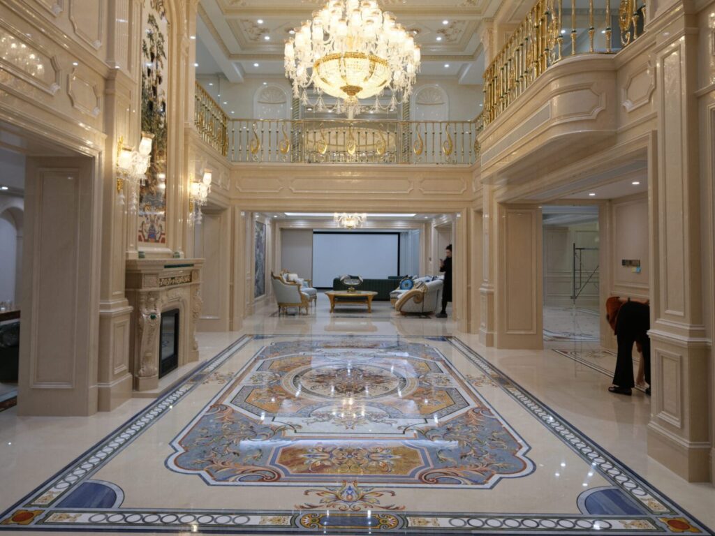 Private Villa, Shanghai — bespoke marble inlay by Art Inlay