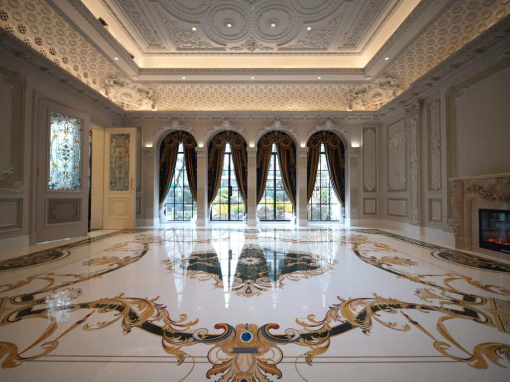 Private Villa, Shanghai — bespoke marble inlay by Art Inlay