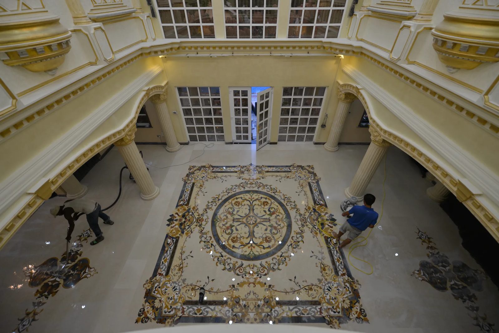 Private Estate, Tanzania — bespoke marble inlay by Art Inlay