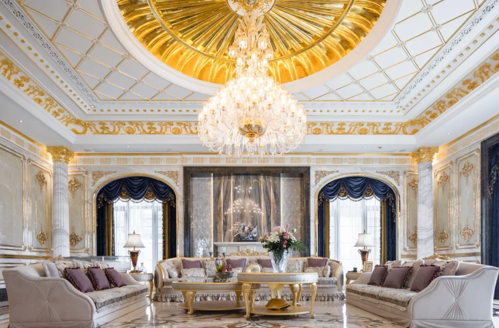 Grand Luxury Villa, Wuhan — bespoke marble inlay by Art Inlay