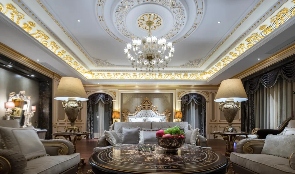 Grand Luxury Villa, Wuhan — bespoke marble inlay by Art Inlay