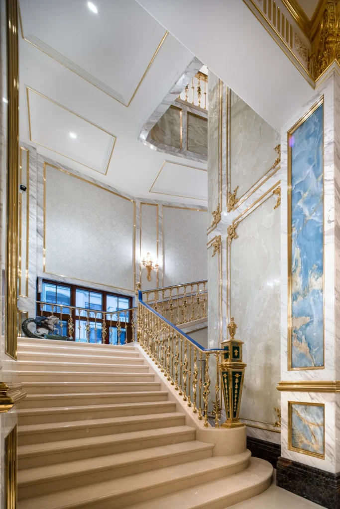 Grand Luxury Villa, Wuhan — bespoke marble inlay by Art Inlay