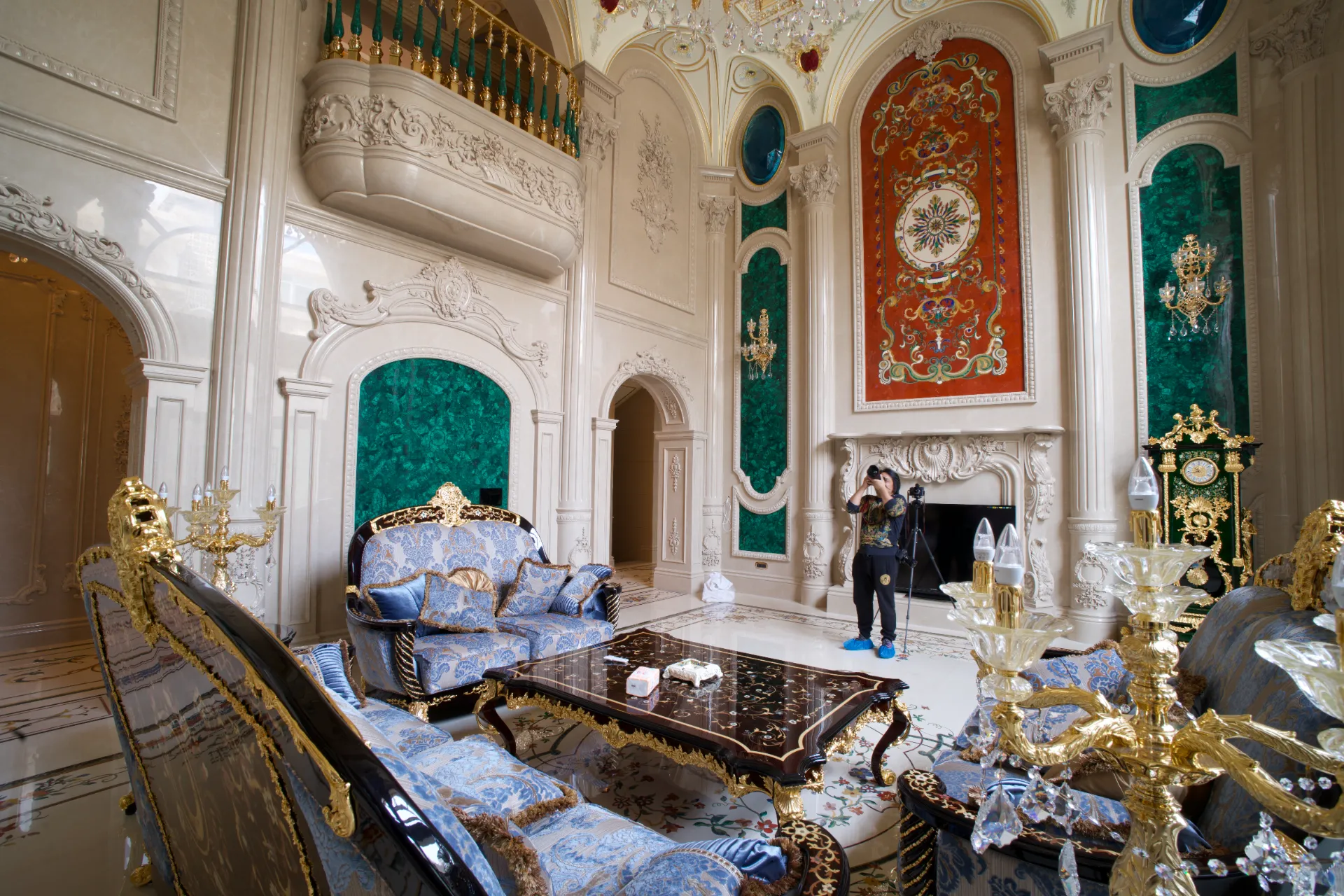 Private Villa, Yunnan — bespoke marble inlay by Art Inlay