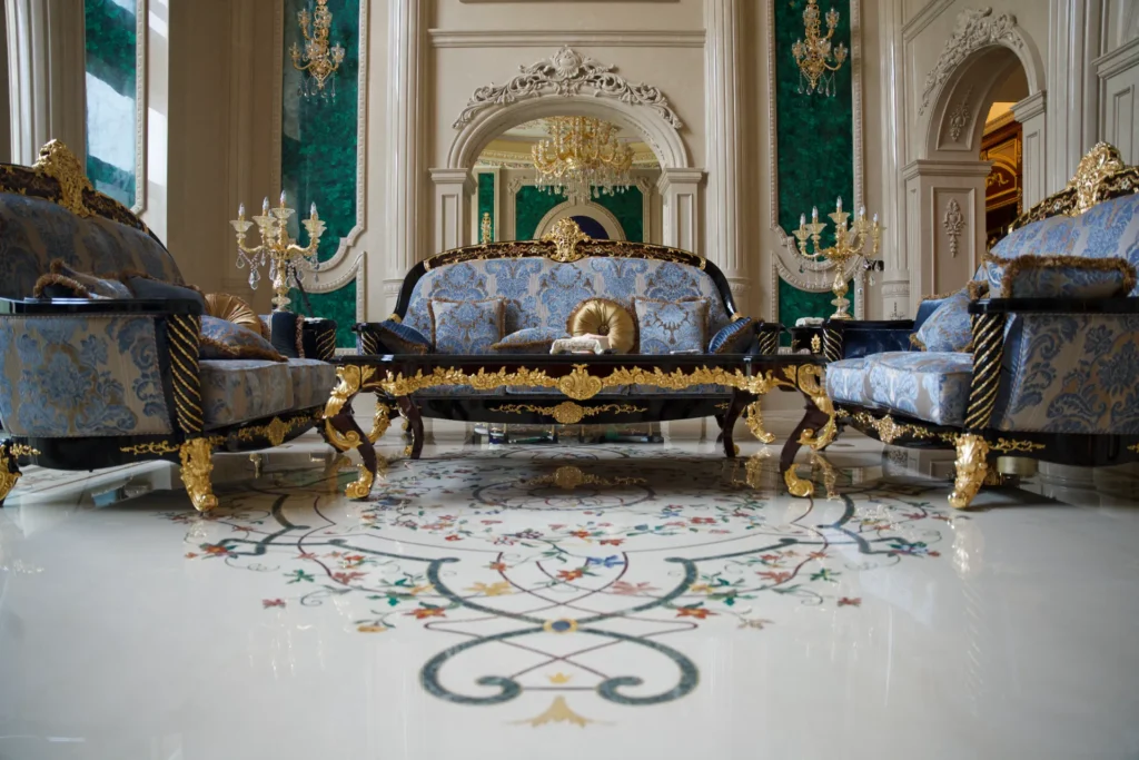 Private Villa, Yunnan — bespoke marble inlay by Art Inlay